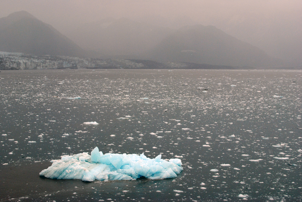 ice chunks in glacier bay