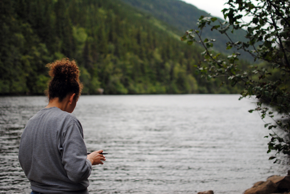 Katie at Lower Dewey Lake